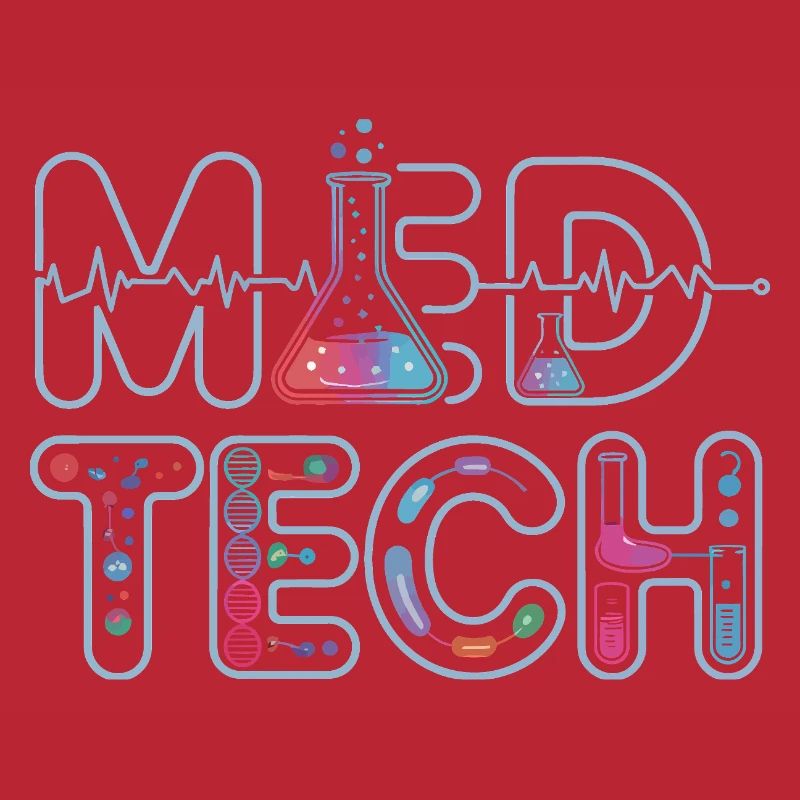 Conception de la science néon du laboratoire MedTech