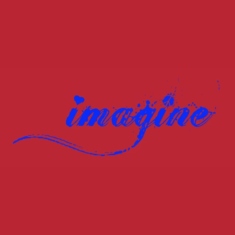 Imagine Blaue Farbklecks Script