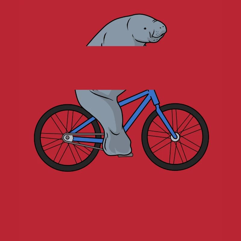 Bicycle Manatee Manatee Tshirt Roundtail Manatee