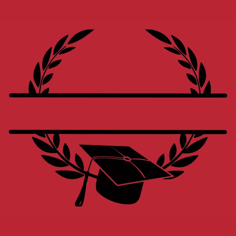 Successful cap in laurel wreath monogram