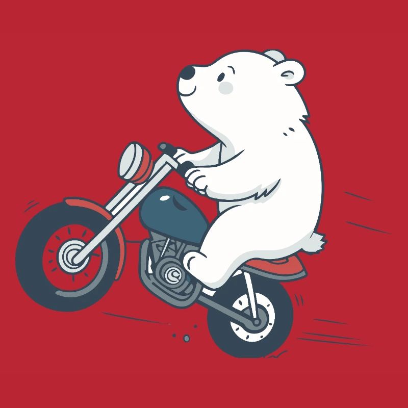 Biker Bear on Bold Road