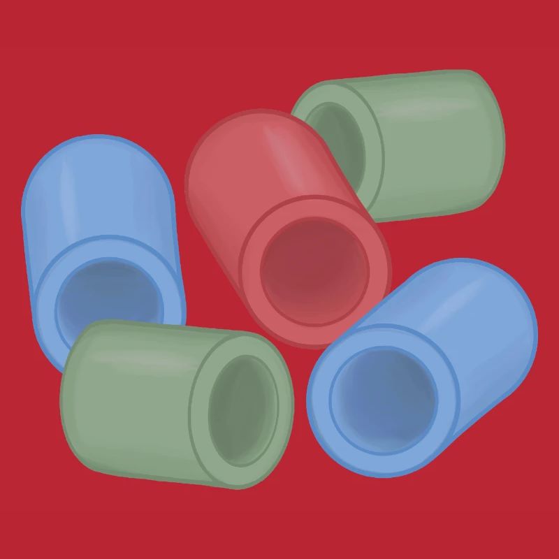 Capsules de couleur abstraites perles de repassage