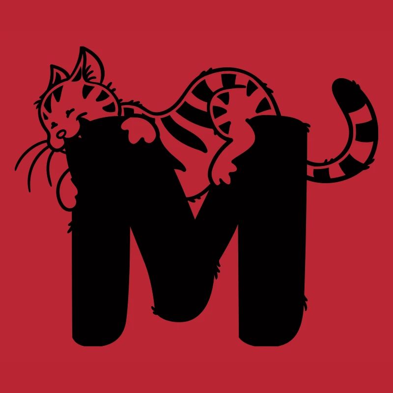 Katze Buchstabe M