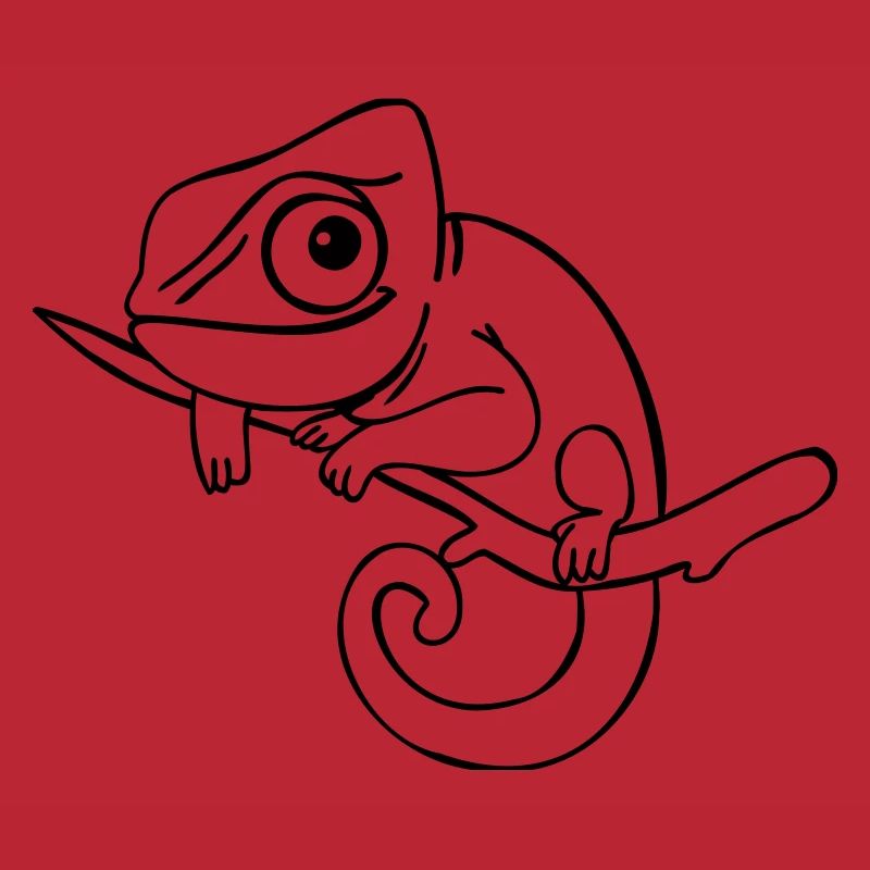 LUI das Chamäleon, einfarbig