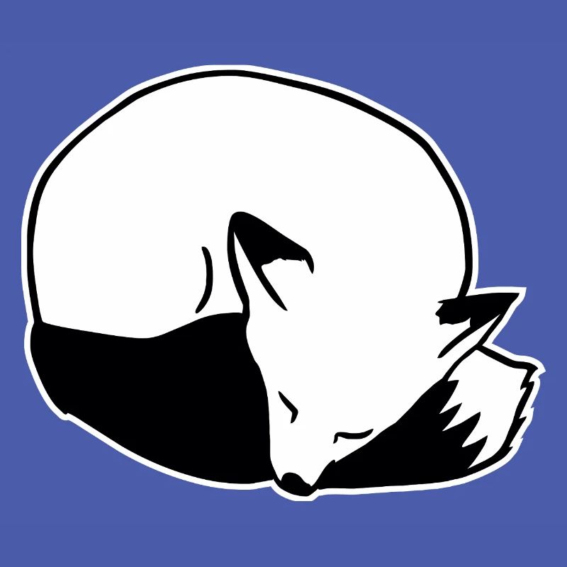 Fox Sleeping: Cute, Kawaii & Comic Style