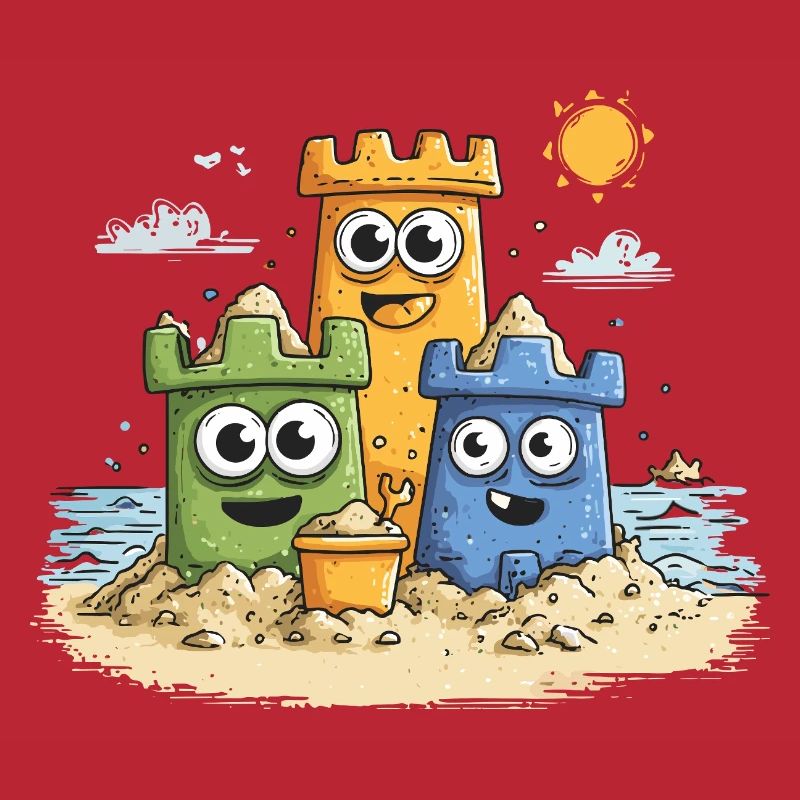 Héros bac à sable sur la plage