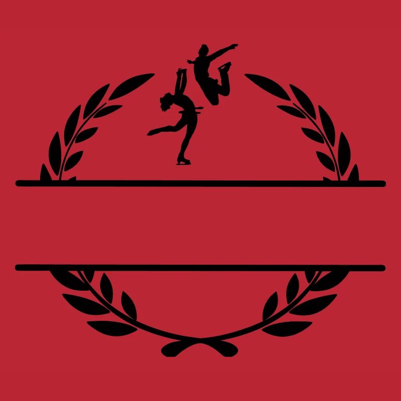 Eistanz oder Eiskunstlauf im Lorbeerkranz