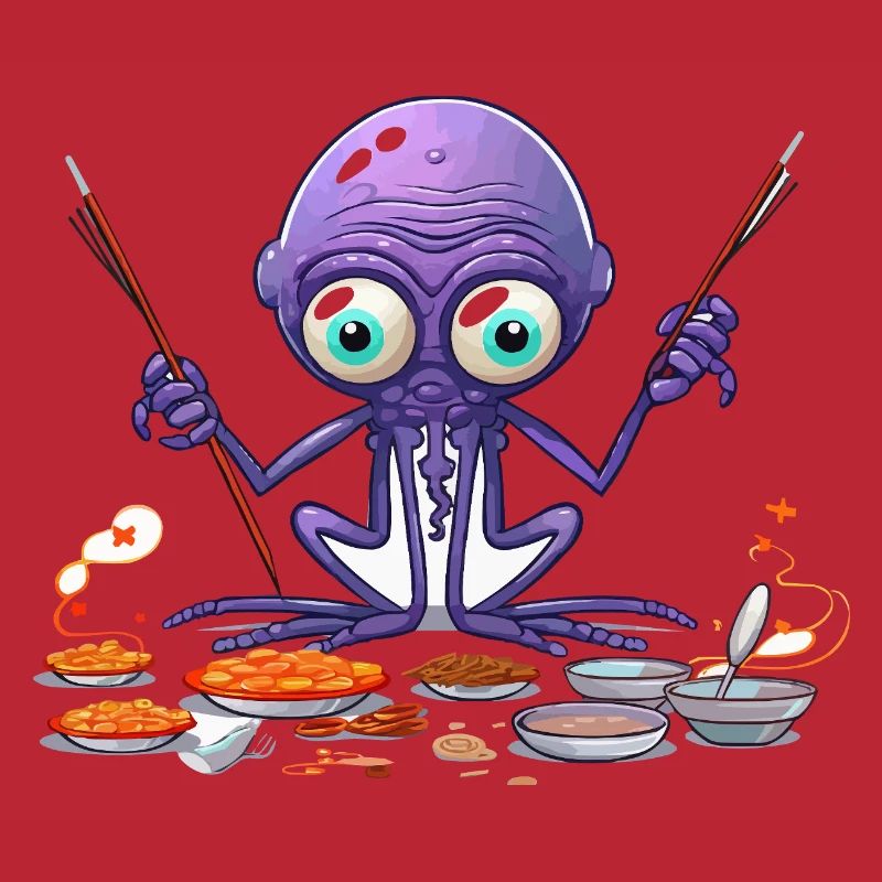Der Algen-Octopus Küchenchef