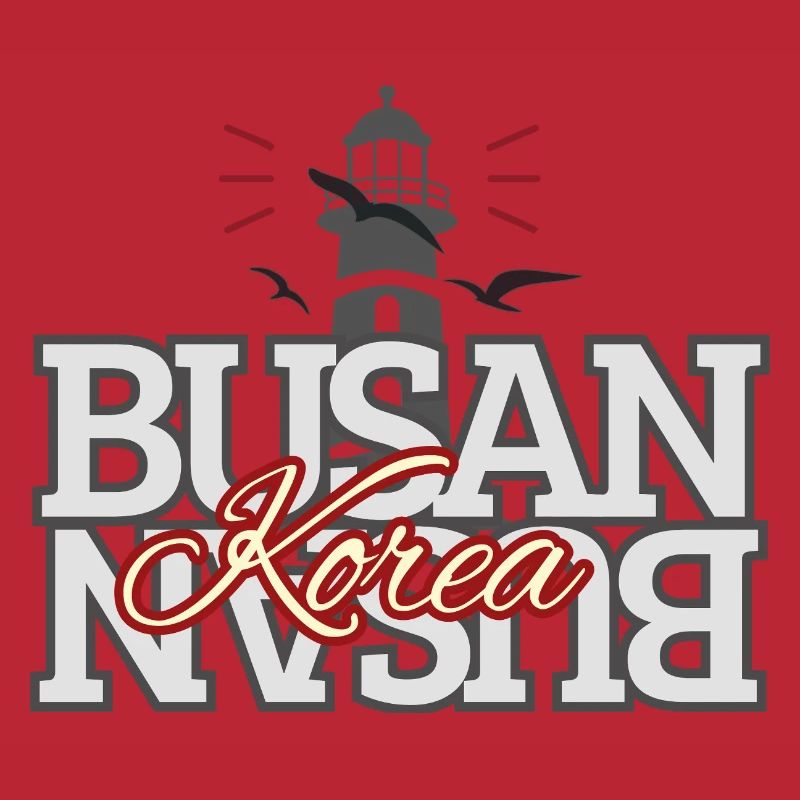 Conception typographique du phare de Busan, Corée