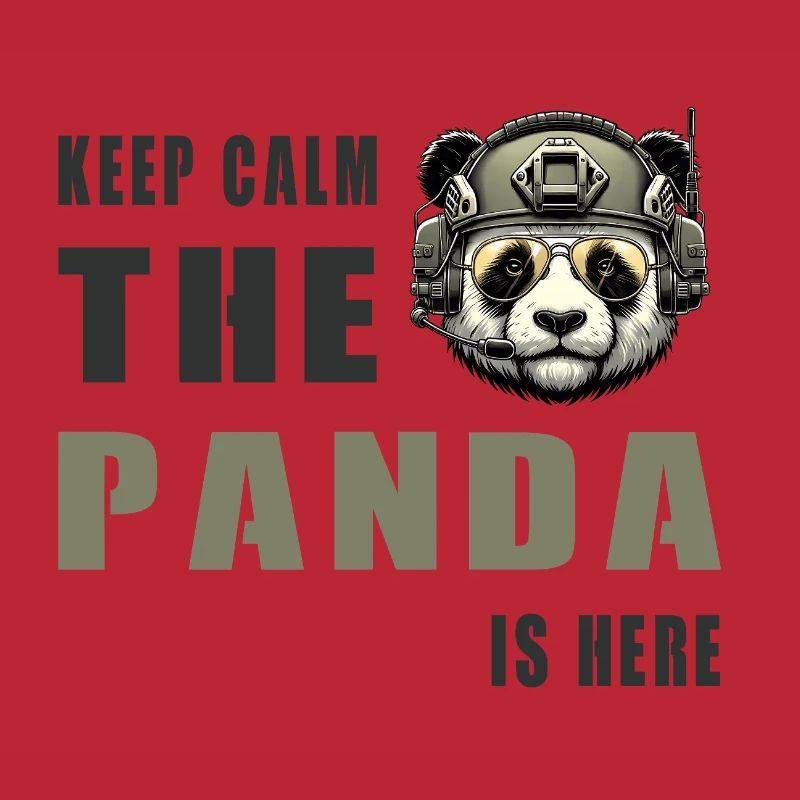 Taktischer Panda – Keep Calm