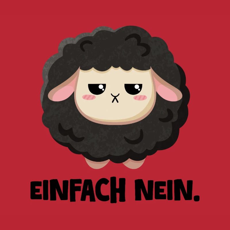 Grumpy Schaf Einfach nein