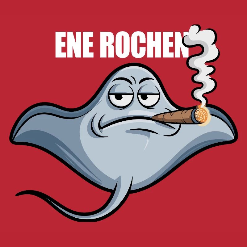 Ene Rochen Raucher Spruch Zigarette Kippe Rauchen