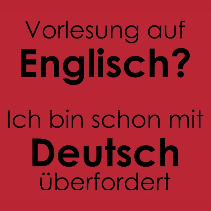 Unispruch "Vorlesung auf Eng" Geschenk, Studenten