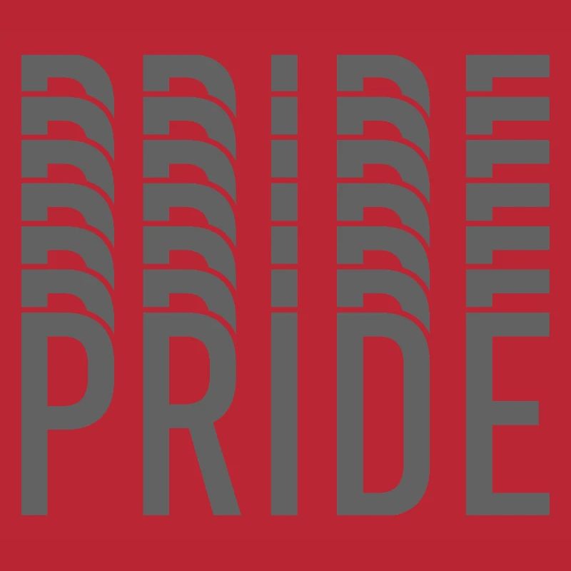 Monogramme Pride en nuances de gris