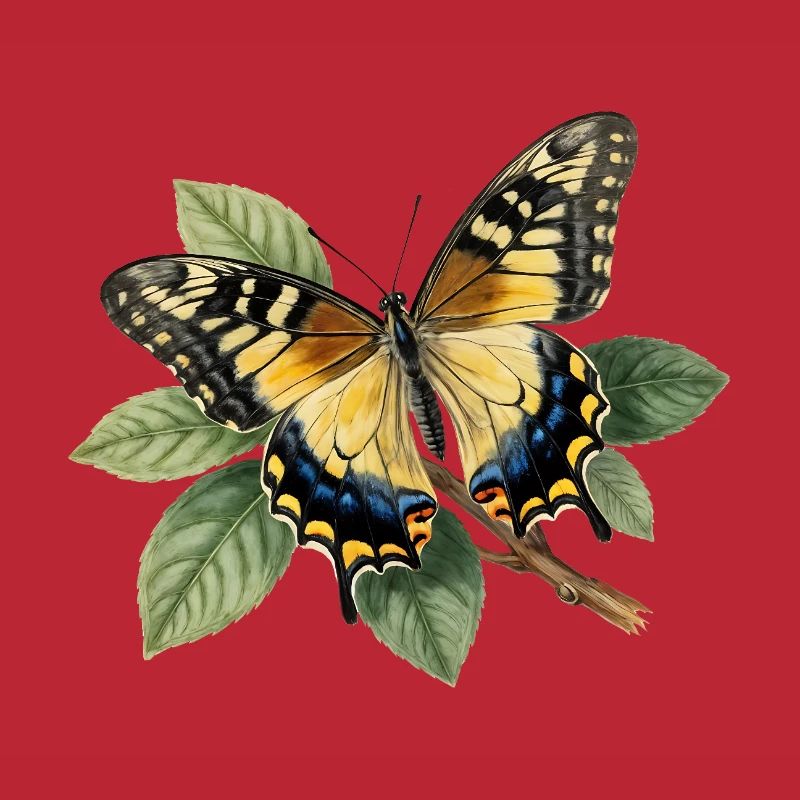 Schwalbenschwanz oder Große Haarsträhne, Papilio machaon