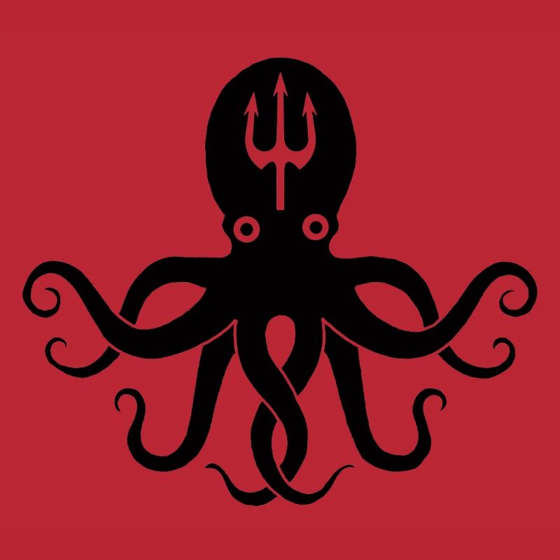 Schwarzer Oktopus