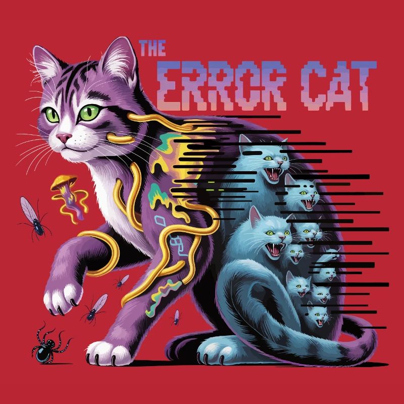 Die irrende Katze Digitale Kunst