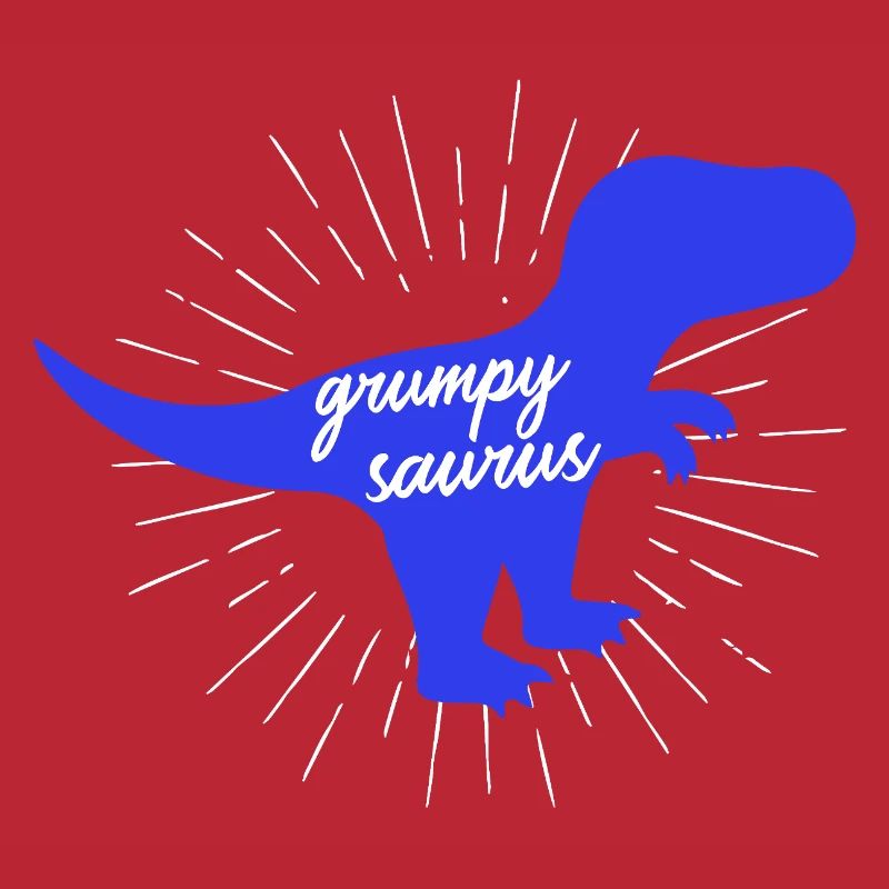 Grumpysaurus Funny Blue T-Rex Dinosaur