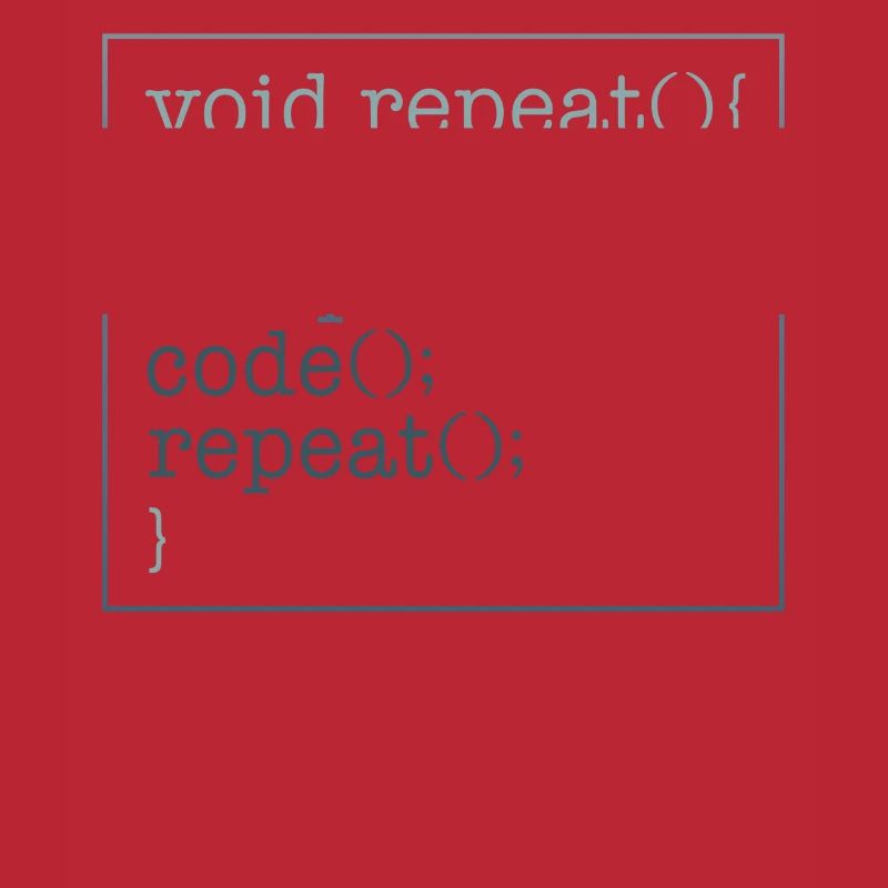 Programmierer-Shirt, Void Repeat Eat Sleep Code
