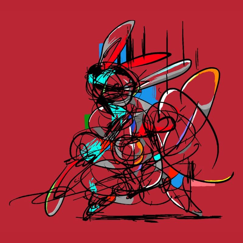 Lapin de Pâques/ Abstrait