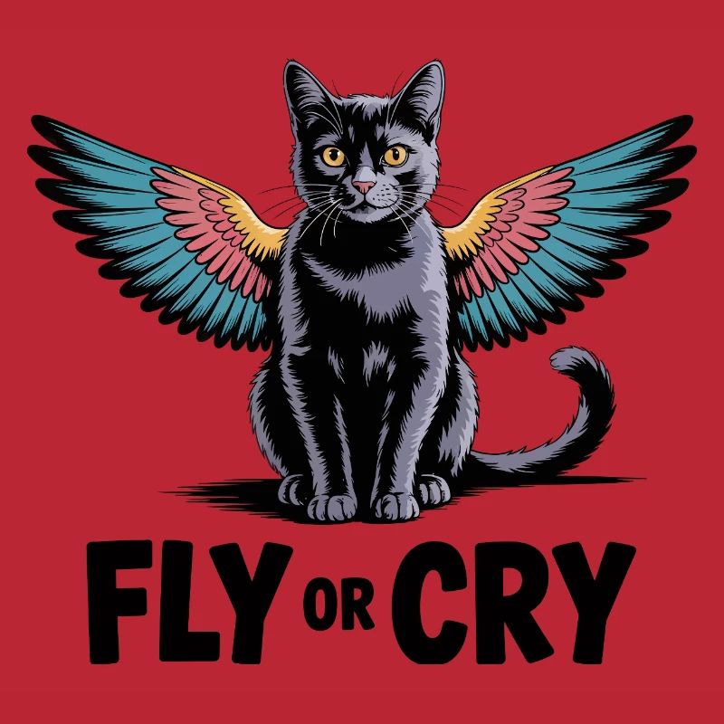 Fliege oder rufe Katze