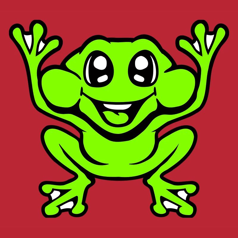 Frog Toad Laughs Funny Jumping Happy Comic
