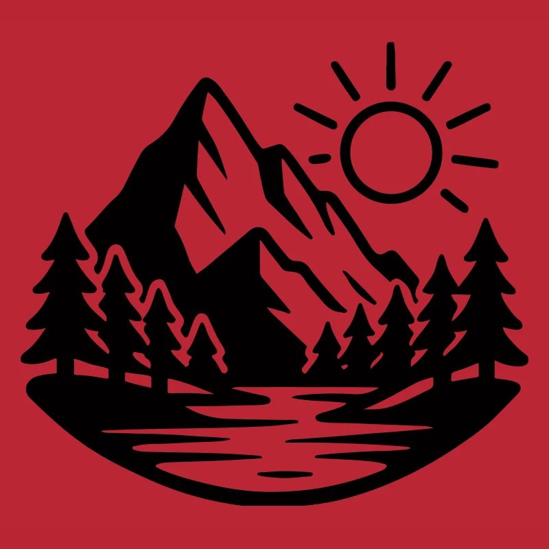 Mountains Landscape Forest Nature