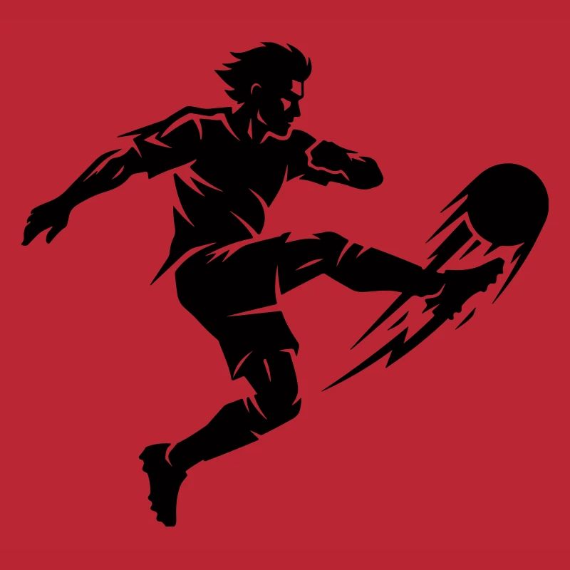 Fussballer Silhouette