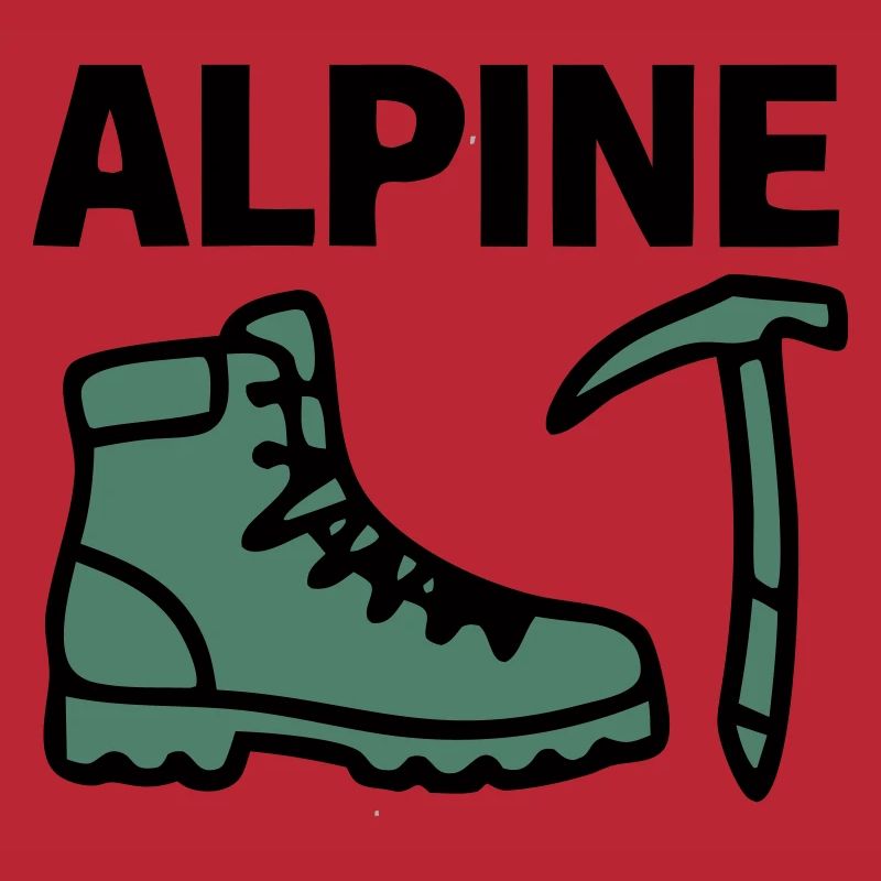 Wanderschuh Eispickel Alpine Bergsteigen Klettern