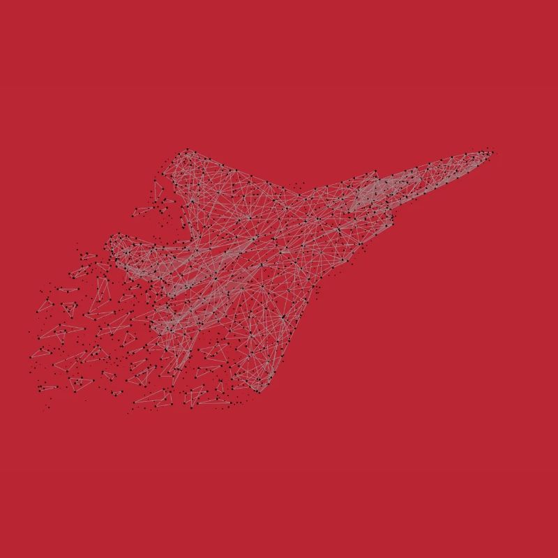 Kampfjet in Low-Poly-Optik