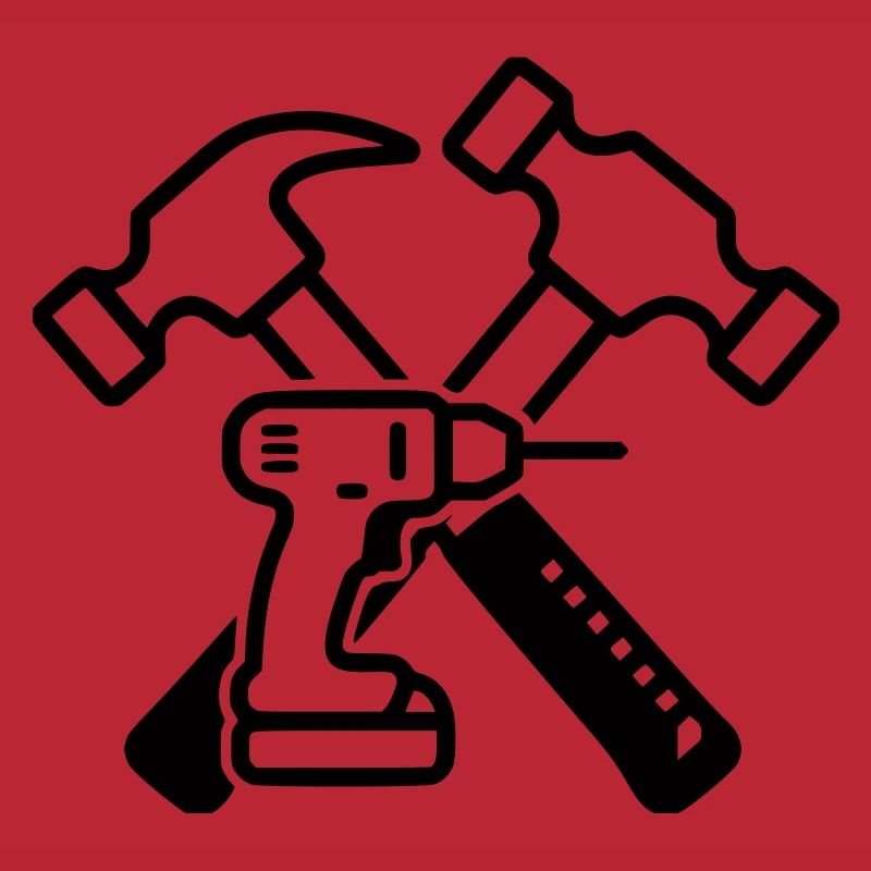 Tool Hammers Drills Outline