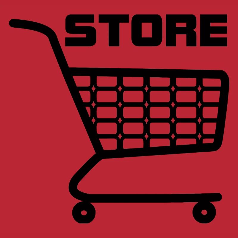 Warenkorb mit Text STORE