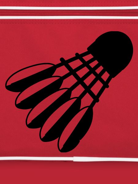 Badminton Shuttle Logo mit Federn