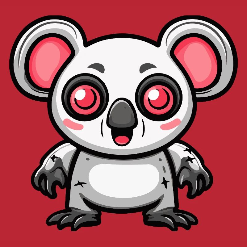 Koala Halloween Comic Funny