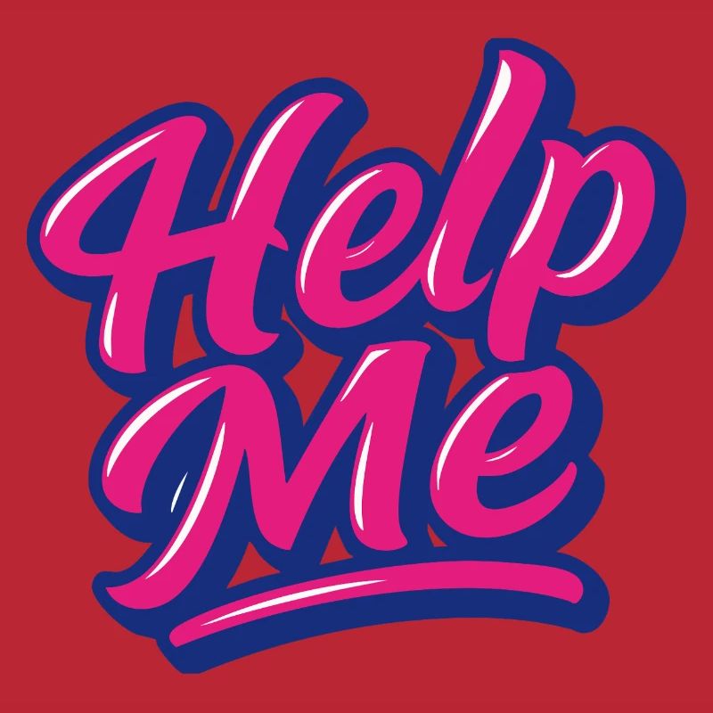 Help Me Neon Script