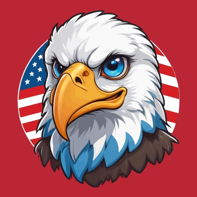 Drapeau des États-Unis Eaglehead Bald Eagle