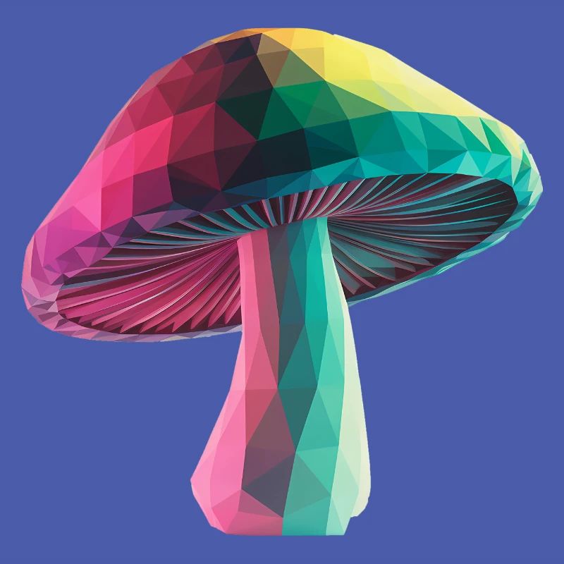 Mushroom - Cool Low Poly Logo