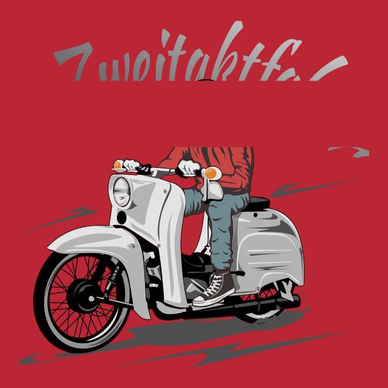 Simson Schwalbe Zweitaktfahrer