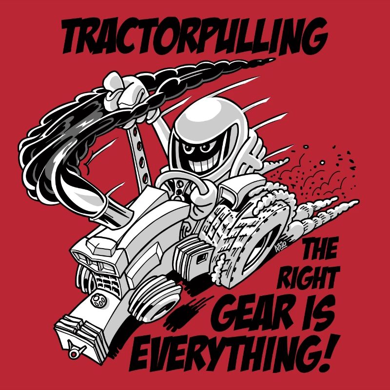 0966 tractor pulling BW