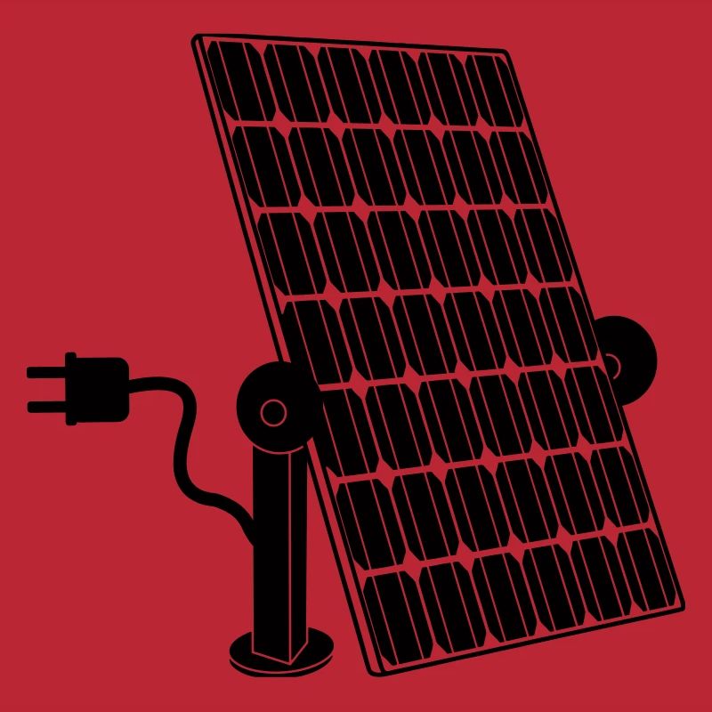 Solar panel with plug