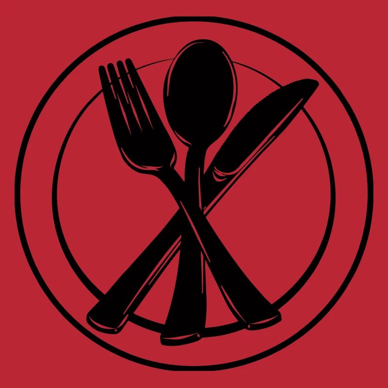 Knife fork and spoon on plate