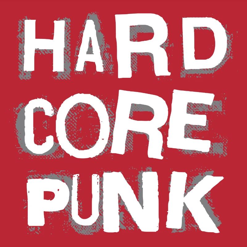 Hardcore Punk Schablone Text