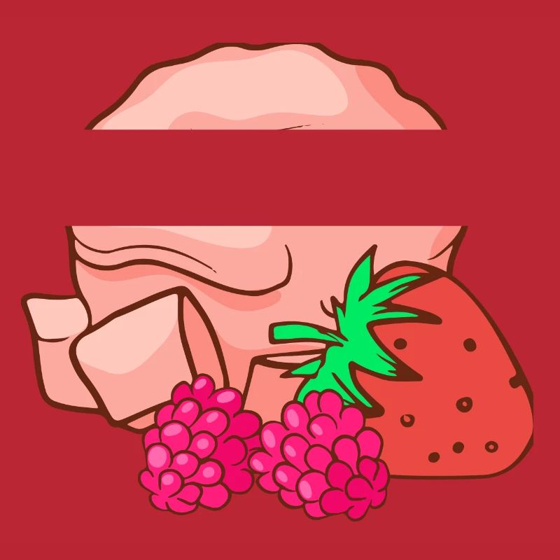 Eis Speiseeis Eiskrem Eiscreme Erdbeeren Himnbeere