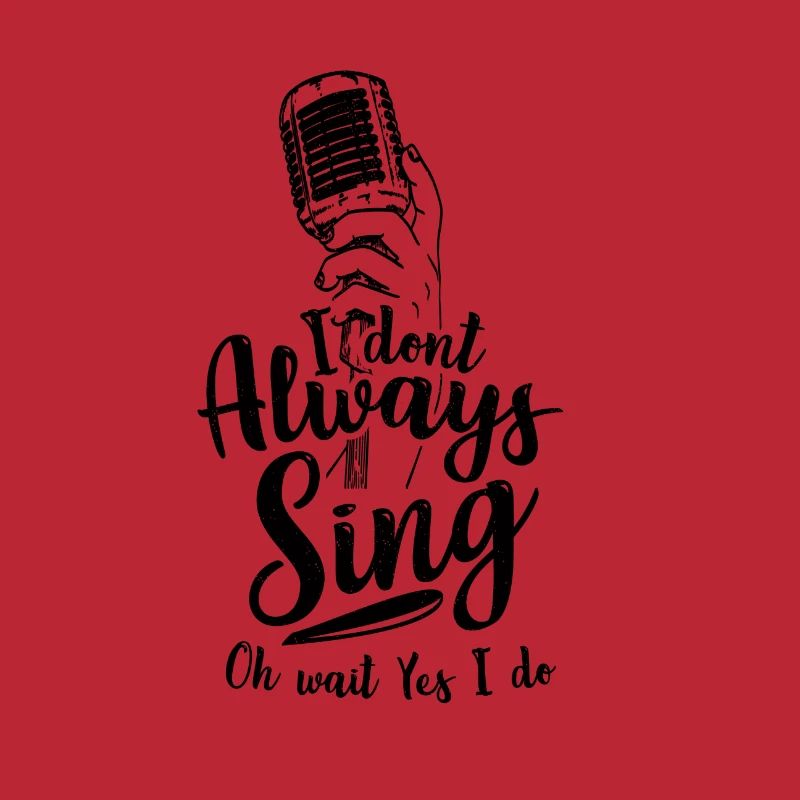 Singer microphone - cool saying