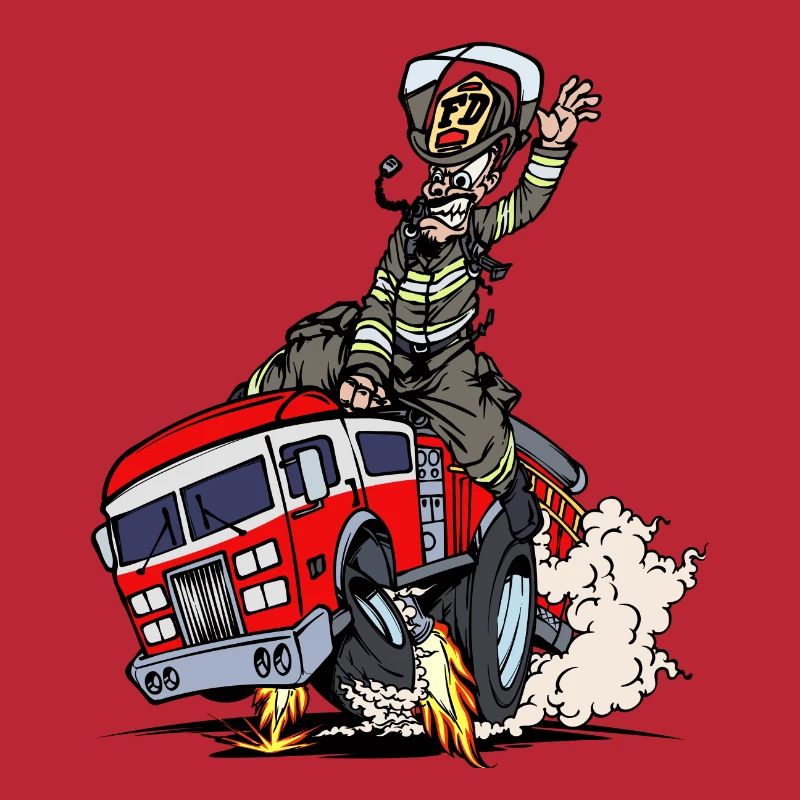Fire brigade fire protection fire engine lifesaver