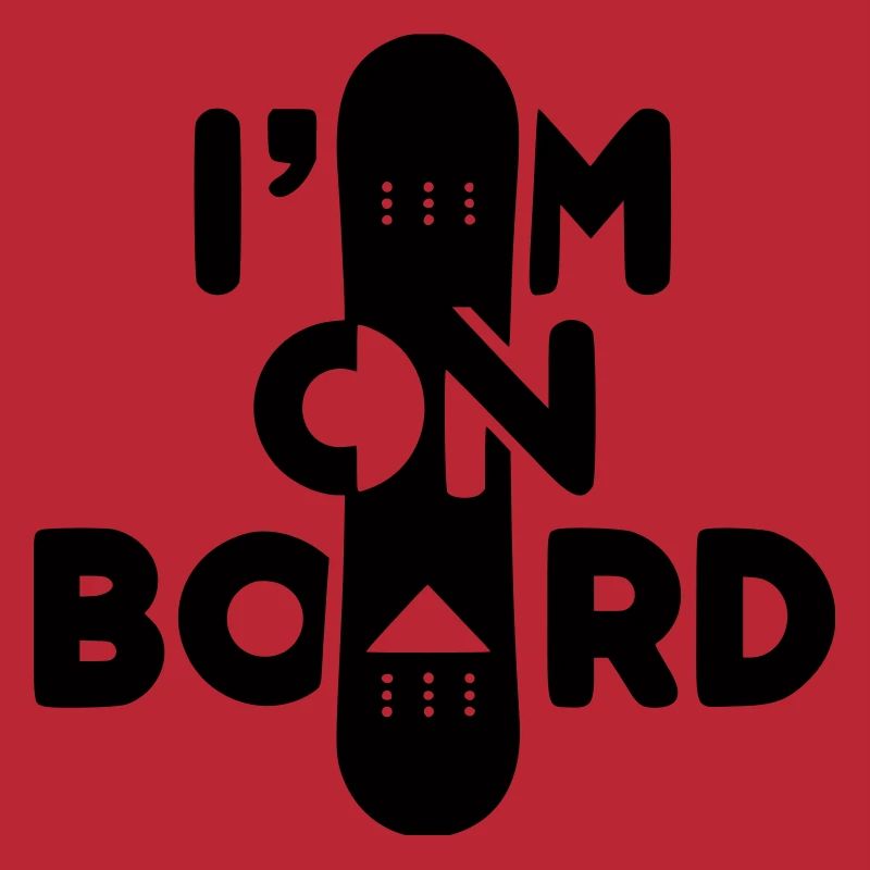 Ich bin an Bord -Snowboard