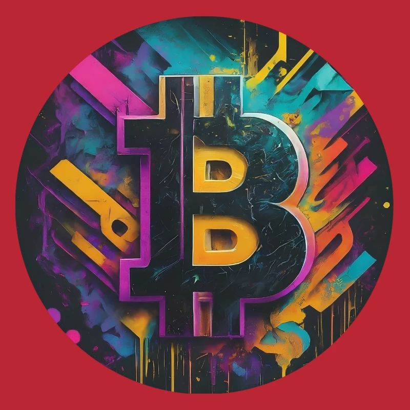 Bitcoin-Explosion der Farben