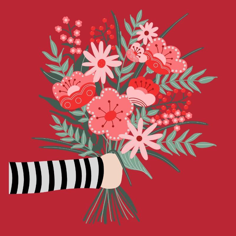 Dites simplement merci - une chère salutation aux fleurs