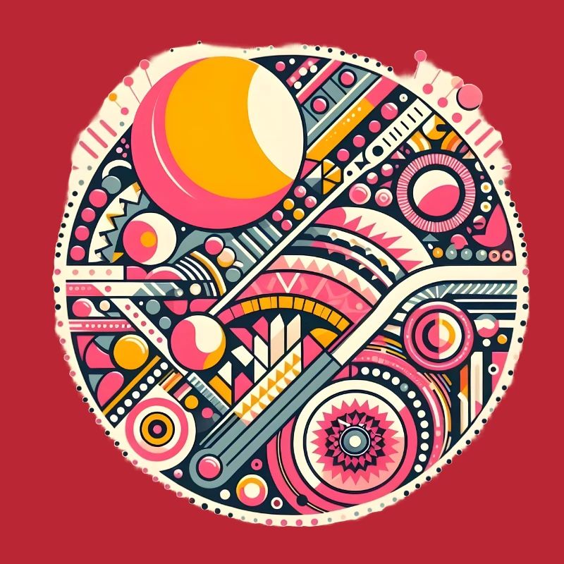 Neon Geometry — Orbit Bloom
