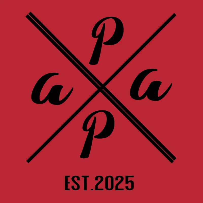Papa Established 2025 - Conception de cadeaux minimalistes